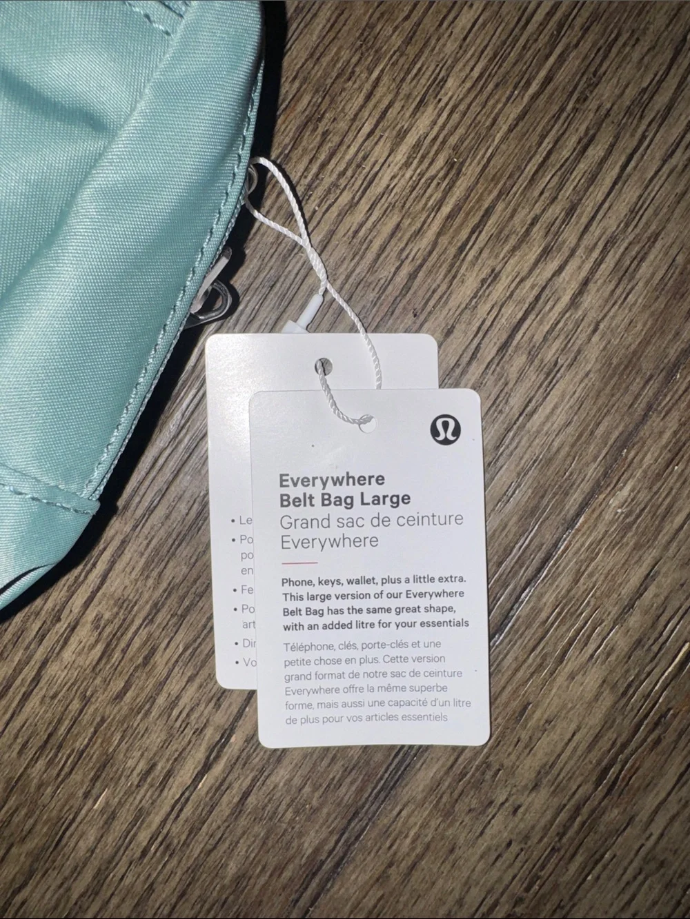 NWT Lululemon Everywhere Belt Bag Large in Mint